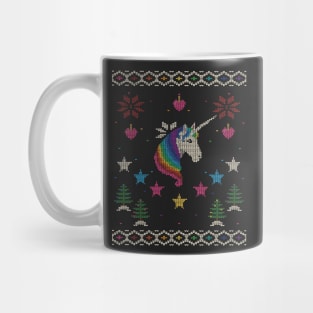 Ugly Unicorn Christmas Sweater Mug